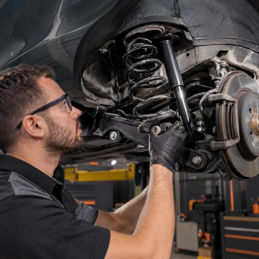 Manutenção de suspensão automotiva